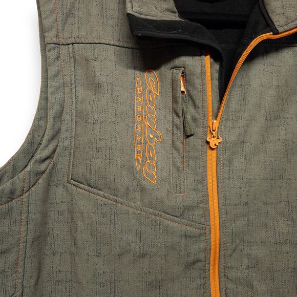 Cowboy Hardware Vest Olive Orange - L - Picture 3 of 5